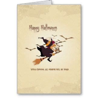 Cute Greeting Cards: Halloween Witch Greeting Card