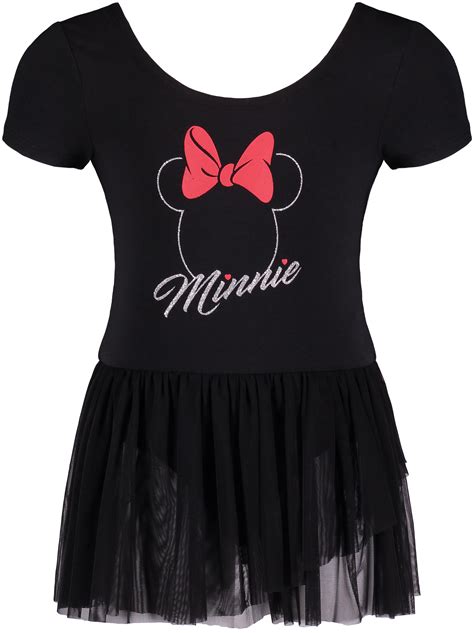 Minnie Mouse - Disney Princess Toddler Girls' Ballet Minnie Mouse Black Short Sleeve Dress (2T ...