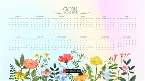 2024 Calendar Desktop Wallpapers | EntheosWeb