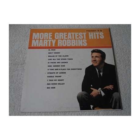 Marty Robbins - More Greatest Hits LP Vinyl Record For Sale