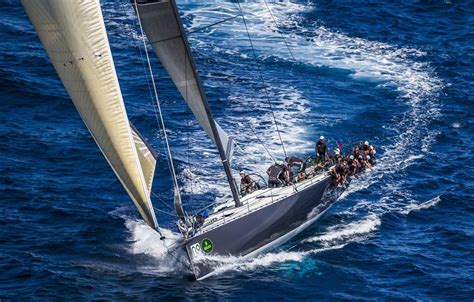 Sailing yacht Ran 2 during the first day of racing in Porto Cervo - Photo by Rolex Carlo ...