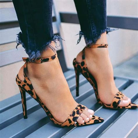 INS hot sexy Women's shoes sandals pointy open toe stiletto high heels ...