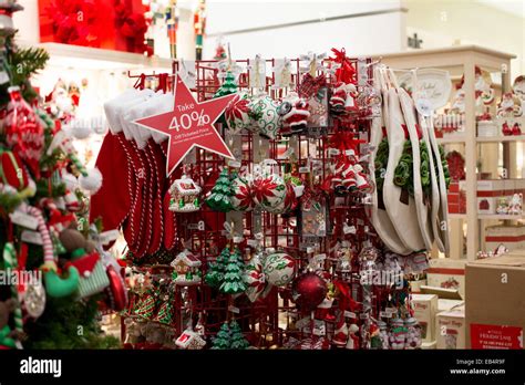 Christmas Tree decorations at Macy's department store in The Florida Stock Photo, Royalty Free ...