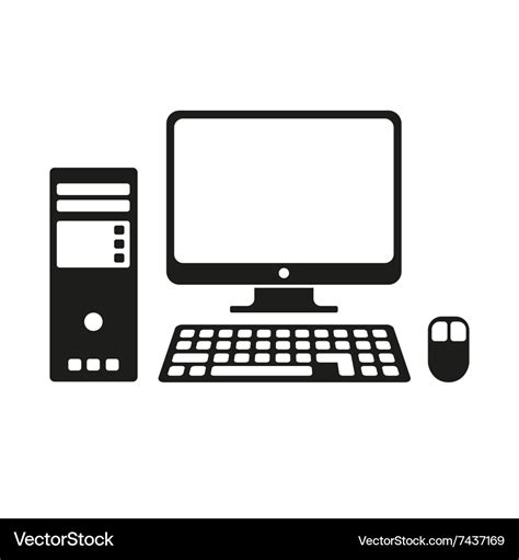 Desktop Pc Icon Vector