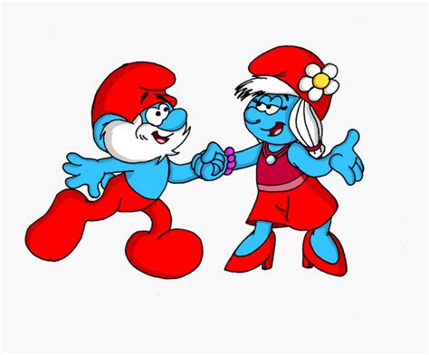 Papa Smurf And Smurfwillow , Free Transparent Clipart - ClipartKey