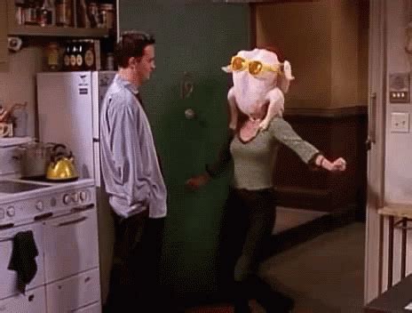 Turkey Dance GIF - Monica Friends Shimmy - Discover & Share GIFs