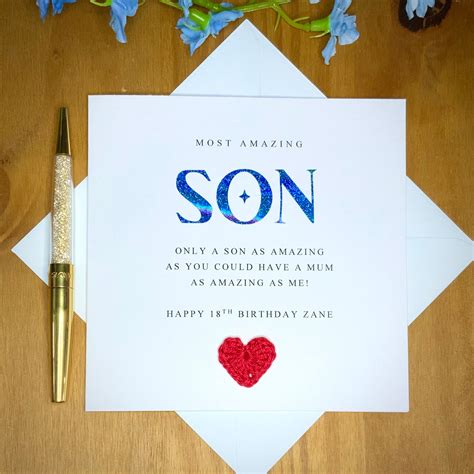 Son Birthday Card Funny Card for Son Adult Son Birthday - Etsy UK