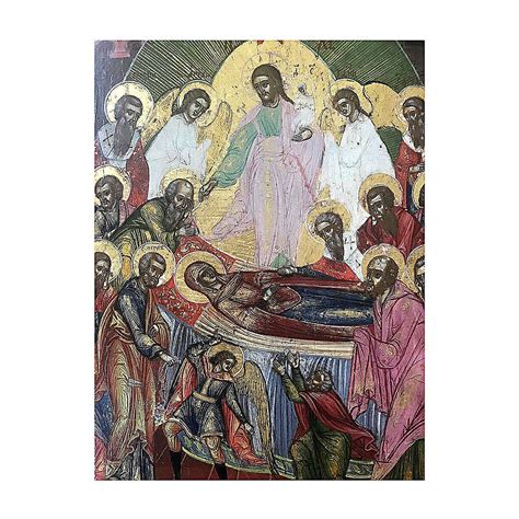 Antique Russian icon Dormition of the Theotokos, XIX century | online sales on HOLYART.com