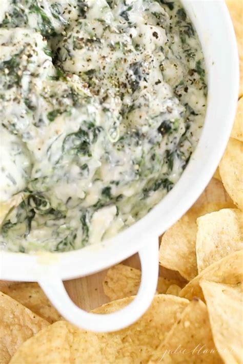 Creamy Spinach Dip with Cream Cheese | Julie Blanner