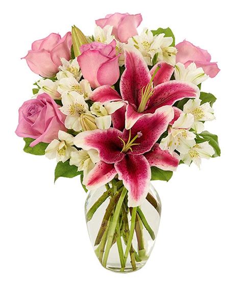 Lilies : Lovely Stargazer Lily Bouquet