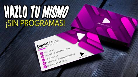 Cómo hacer una TARJETA de PRESENTACIÓN en Photoshop online gratis en español adobe diseño ...