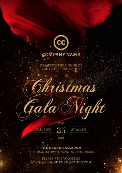 Copy of Christmas Gala Invitation Template | PosterMyWall