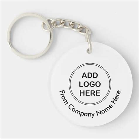 Personalized Acrylic Business Keychain | For Your Company - Promotional ...