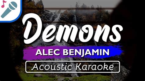 Alec Benjamin - Demons - Karaoke Instrumental (Acoustic) - YouTube