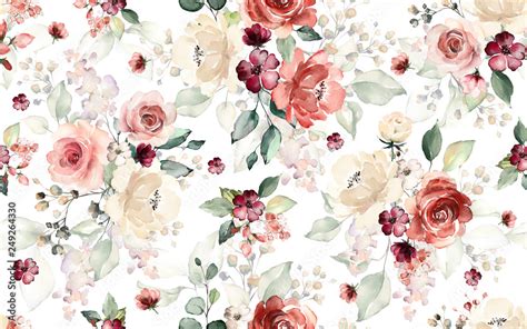 Rose Pattern Background