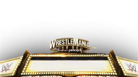 Wrestlemania 39 Match Card Template