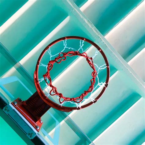 Premium Photo | Low angle view of basketball hoop