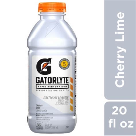 Gatorade® Gatorlyte® White Cherry Lime Rapid Rehydration Electrolyte Beverage, 20 fl oz - Fry’s ...