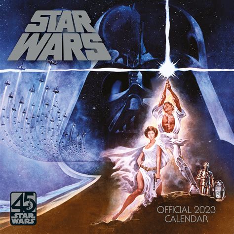 Buy Star Wars Classic 2023 , Month To View Square Wall , Official Product (Star Wars Classic ...