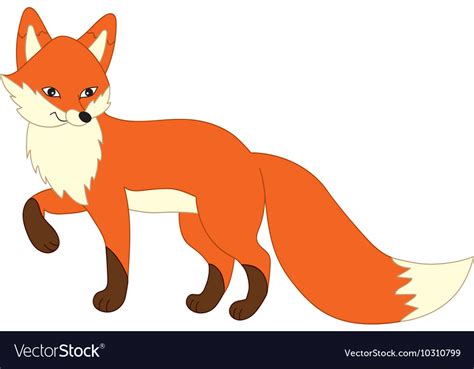 Cartoon fox Royalty Free Vector Image - VectorStock