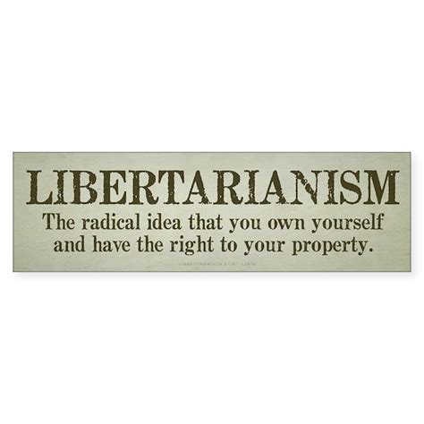 Libertarian Sticker (Bumper) by libertymaniacs