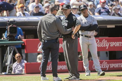 Umpire hospitalized after being hit in head by throw at Yankees-Guardians MLB game - syracuse.com