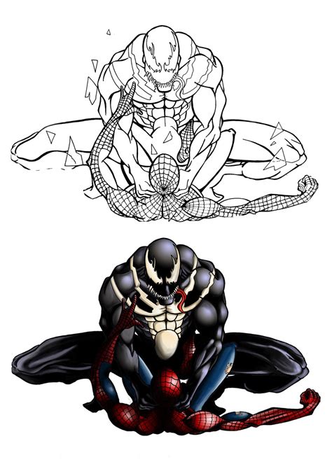 Venom VS Spiderman by Guyll3 on DeviantArt