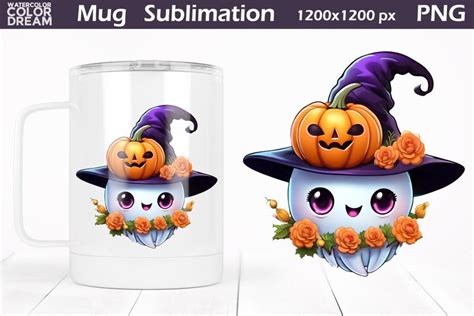 Halloween Ghost Mug | Halloween Mug Sublimation