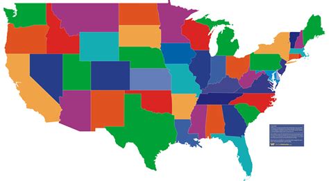 Us Map With State Names Printable