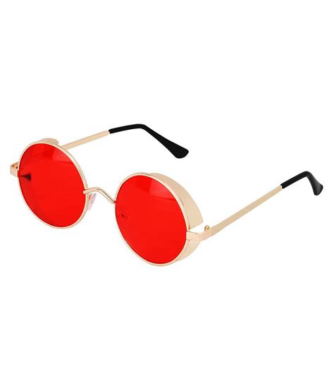 Elegante - Red Round Sunglasses ( 2064 ) - Buy Elegante - Red Round ...