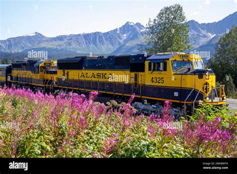 The Alaska Railroad Coastal Classic runs between Anchorage and Seward, Alaska Stock Photo - Alamy