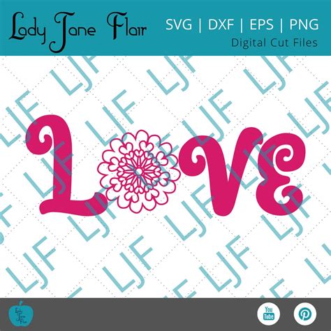 Love Mandala SVG Valentine SVG Mandala Svg Valentine Love Svg Digital ...