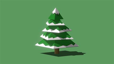 low-poly snow tree - Download Free 3D model by McManus Media (@mcmanusmedia) [38ca4cb] - Sketchfab