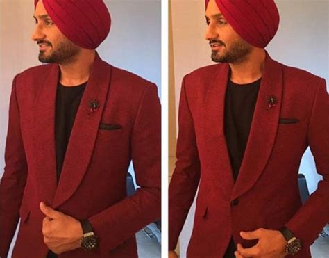 Harbhajan Singh in red turban