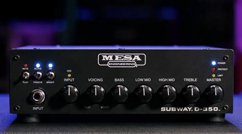 Mesa/Boogie unveils its lightest, smallest and most affordable bass amp ever, the Subway D-350 ...