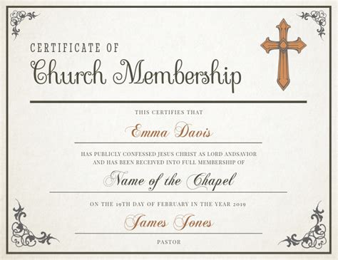 Free Church Certificate Templates - Nisma.Info