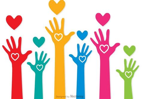 Colorful Raised Hands Vectors 83724 Vector Art at Vecteezy