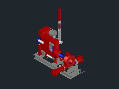 Diesel fire pump in AutoCAD | Download CAD free (145.43 KB) | Bibliocad