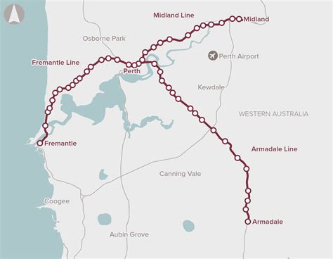 Fremantle Train Line Map