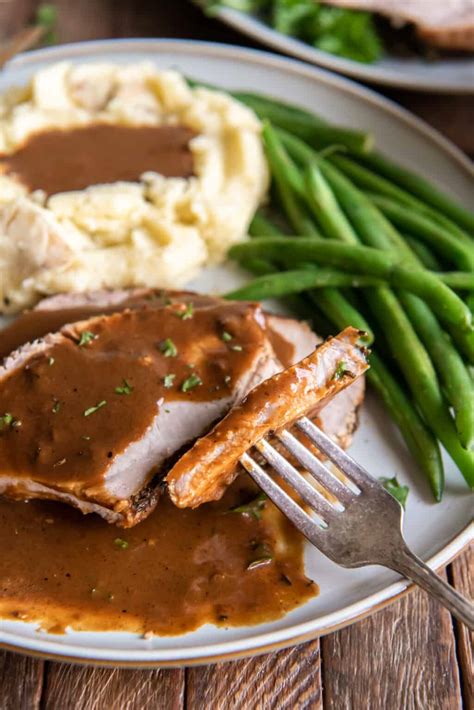 Pork Loin Roast with Gravy | Valerie's Kitchen