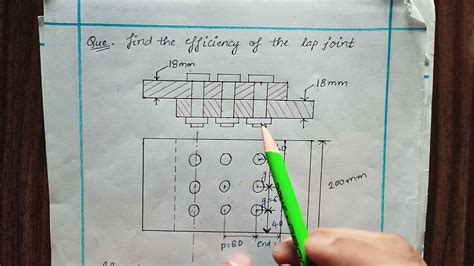 Efficiency of lap joint | Problem 2 | Design of steel structures - YouTube