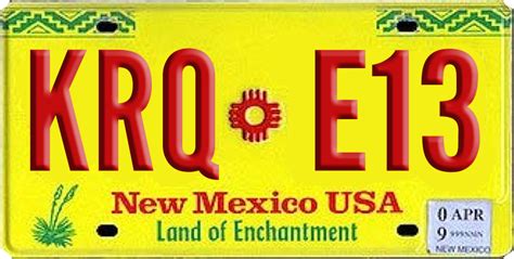 Which license plates can you get in New Mexico?