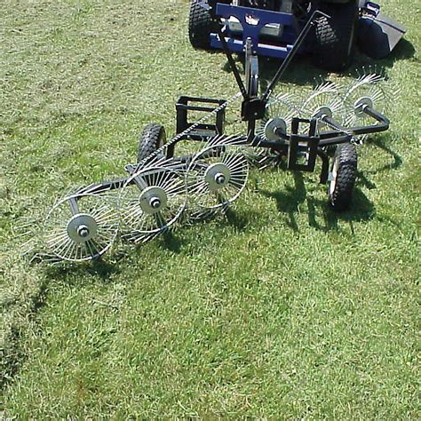 Strongway Inline Acreage Rake — 55in.W, 6 Tine Reels | Dethatchers ...