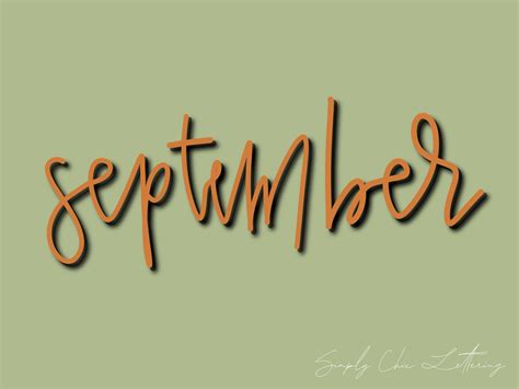 September #september #month #word