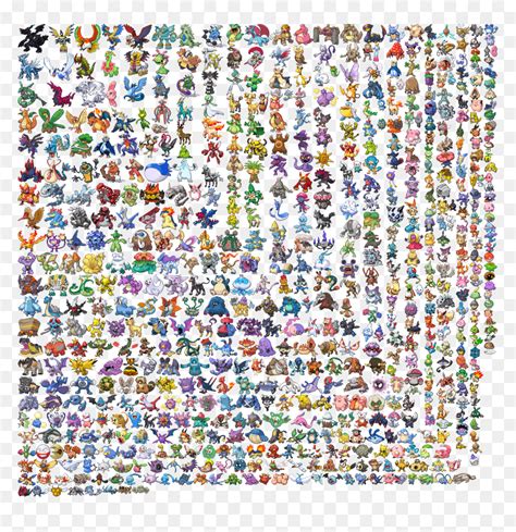 Pokémon Sprite Generator , Png Download - Sprite Sheet All Pokemon ...