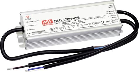 Mean Well HLG-120H-24B LED driver, LED transformer Constant voltage ...