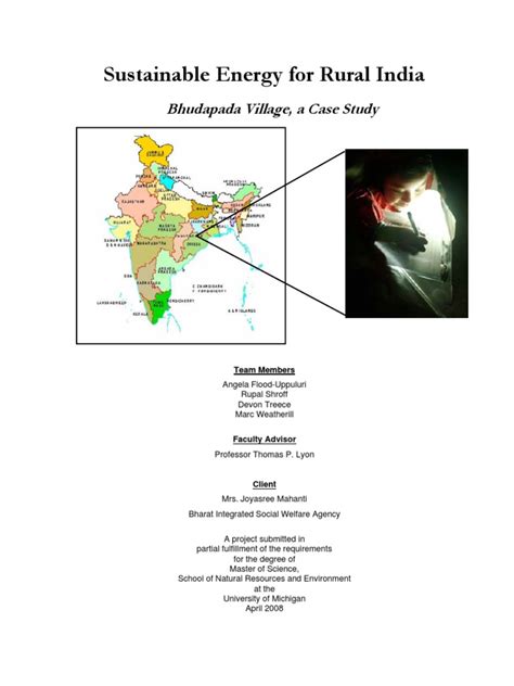 Sustainable Energy For Rural India Final Complete | PDF | Microfinance ...