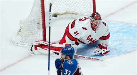 Hurricanes' Andersen, Staal suffer injuries vs. Avalanche