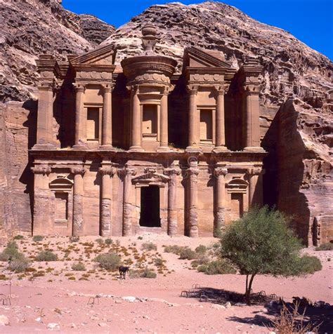 Ed Deir monastery in Petra stock photo. Image of heritage - 12238858