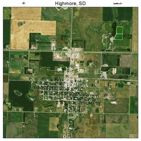 Aerial Photography Map of Highmore, SD South Dakota